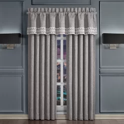 Five Queens Court Genesis Charcoal 2-pack Window Curtains -Five Queens Court Shop 4430815 ALT3