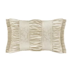 Five Queens Court Baltimore Ivory Boudoir Decorative Throw Pillow