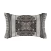 Five Queens Court Devon Silver Boudoir Decorative Throw Pillow -Five Queens Court Shop 4478134