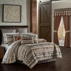 Five Queens Court Tatum Linen Comforter Set With Shams