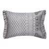 Five Queens Court Lafayette Silver Boudoir Decorative Throw Pillow