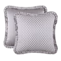 Five Queens Court Lafayette Silver Euro Sham