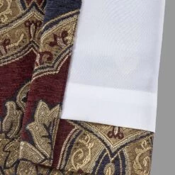 Five Queens Court Middleton Red 2-pack Window Curtain Set -Five Queens Court Shop 4790290 ALT2