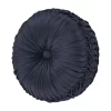Five Queens Court Middleton Indigo Tufted Round Decorative Throw Pillow -Five Queens Court Shop 4790294