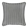 Five Queens Court Silverstone Silver 20" Square Decorative Throw Pillow -Five Queens Court Shop 4790309