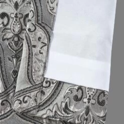 Five Queens Court Silverstone Silver 2-pack Window Curtain Set -Five Queens Court Shop 4790310 ALT2