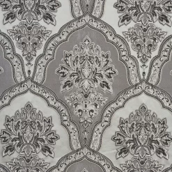 Five Queens Court Silverstone Silver 2-pack Window Curtain Set -Five Queens Court Shop 4790310 ALT3