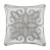 Five Queens Court Nouveau 18" Square Embellished Decorative Throw Pillow -Five Queens Court Shop 4989900