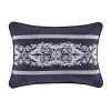 Five Queens Court Shelburne Indigo Boudoir Decorative Throw Pillow -Five Queens Court Shop 4990024