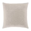 Five Queens Court Sheldon Ecru 20" Square Decorative Throw Pillow -Five Queens Court Shop 5018436