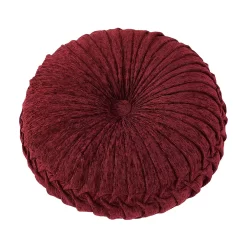 Five Queens Court Tamera Tufted Round Decorative Throw Pillow