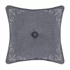 Five Queens Court Rachel 18" Square Embellished Decorative Throw Pillow -Five Queens Court Shop 5545879
