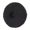 Five Queens Court Jeremy Black Tufted Round Decorative Throw Pillow -Five Queens Court Shop 5545955