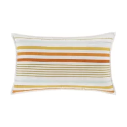 Five Queens Court Rebecca Coral Quilted Boudoir Decorative Throw Pillow