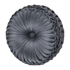 Five Queens Court Leah Tufted Round Throw Pillow