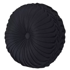 Five Queens Court Stefania Tufted Round Throw Pillow