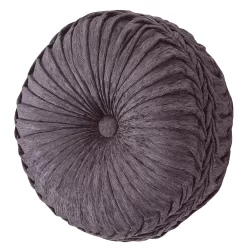 Five Queens Court Dominique Tufted Round Throw Pillow