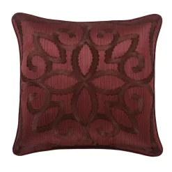 Five Queens Court Chianti 18" Square Embellished Pillow