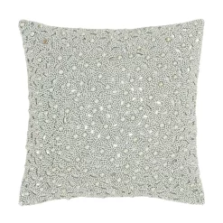 Five Queens Court Beaded Decorative Throw Pillow