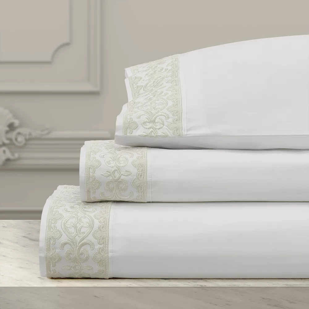 Five Queens Court Makayla Sheet Set Or Pillowcase Set 5 Five Queens Court Makayla Sheet Set Or Pillowcase Set - Image 3