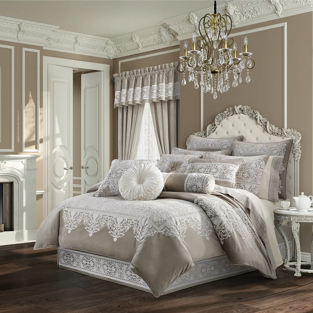 Five Queens Court Othello Linen 4-piece Comforter Set 3 Five Queens Court Othello Linen 4-piece Comforter Set