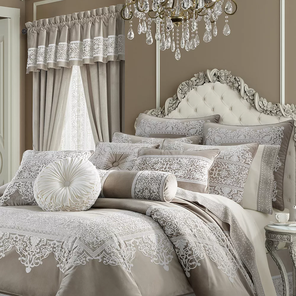 Five Queens Court Othello Linen 4-piece Comforter Set 5 Five Queens Court Othello Linen 4-piece Comforter Set - Image 3