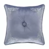 Five Queens Court Alexa Powder Blue 18" Square Decorative Throw Pillow