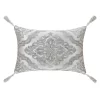 Five Queens Court Tammy Silver Boudoir Decorative Throw Pillow -Five Queens Court Shop 5998596