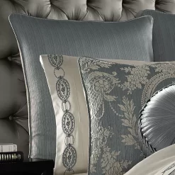 Five Queens Court Nadine Blue Euro Sham -Five Queens Court Shop 5998661 ALT6