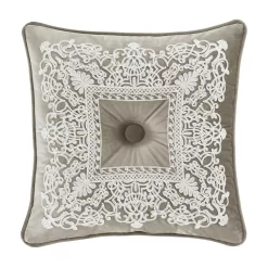 Five Queens Court Othello Linen 18" Square Decorative Throw Pillow