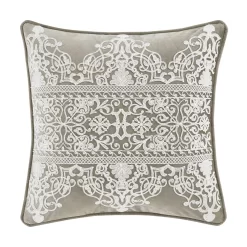 Five Queens Court Othello Linen 20" Square Decorative Throw Pillow
