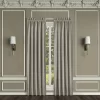 Five Queens Court Othello Linen 84" Set Of 2 Window Curtain Panels