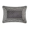 Five Queens Court Darwin Charcoal Boudoir Decorative Throw Pillow -Five Queens Court Shop 5998682