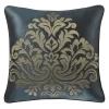 Five Queens Court Carla Azure 20" Square Decorative Throw Pillow