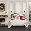 Five Queens Court Holiday Dreams Red 3-piece Duvet Cover Set -Five Queens Court Shop 6005947