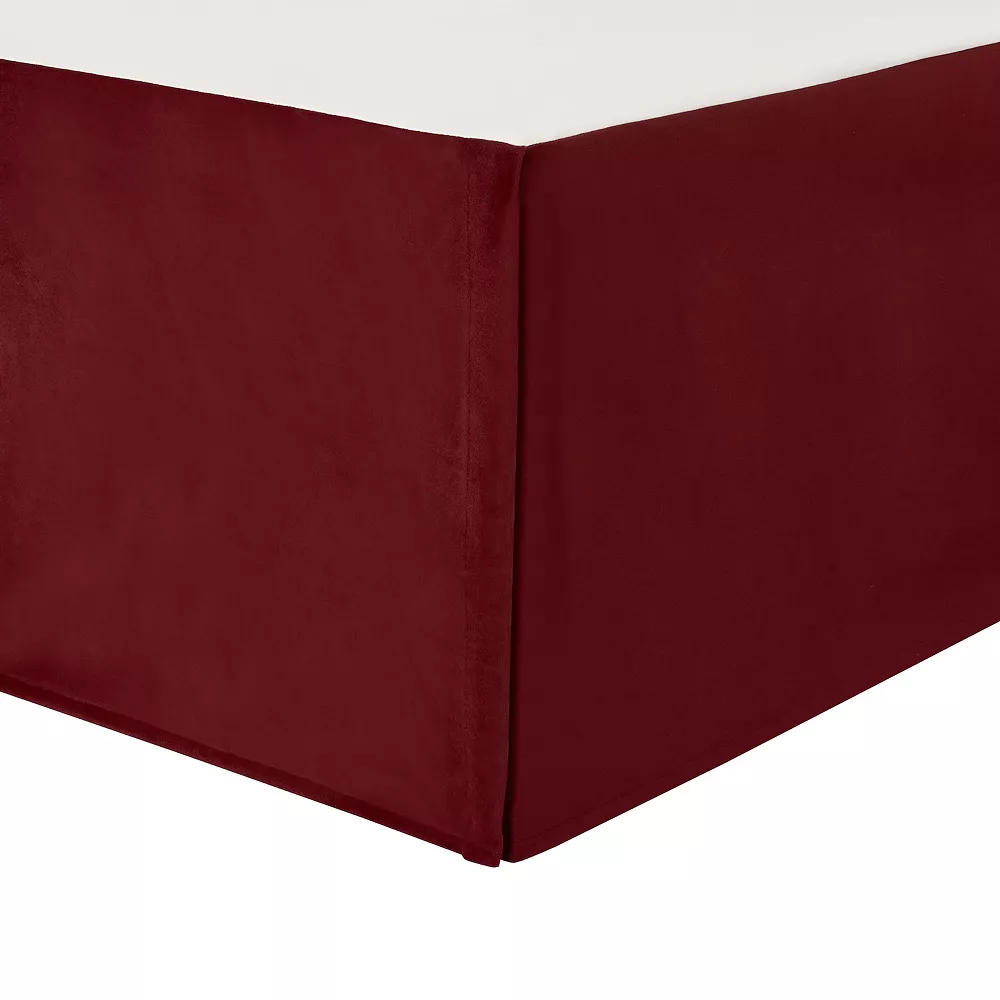 Five Queens Court Nicholas Crimson Bedskirt 3 Five Queens Court Nicholas Crimson Bedskirt