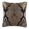 Five Queens Court Brooke Black 20" Square Decorative Throw Pillow -Five Queens Court Shop 6125287