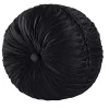 Five Queens Court Brooke Black Tufted Round Decorative Throw Pillow -Five Queens Court Shop 6125297