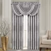 Five Queens Court Lambert Silver Set Of 2 Window Curtain Panels -Five Queens Court Shop 6125370